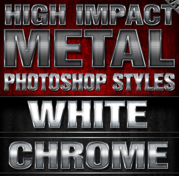 classic metal photoshop styles free download